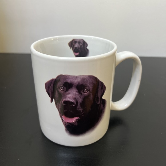 Cute Black Lab  Puppy Dog‎ Large Coffee Mug Labrador - Picture 2 of 6